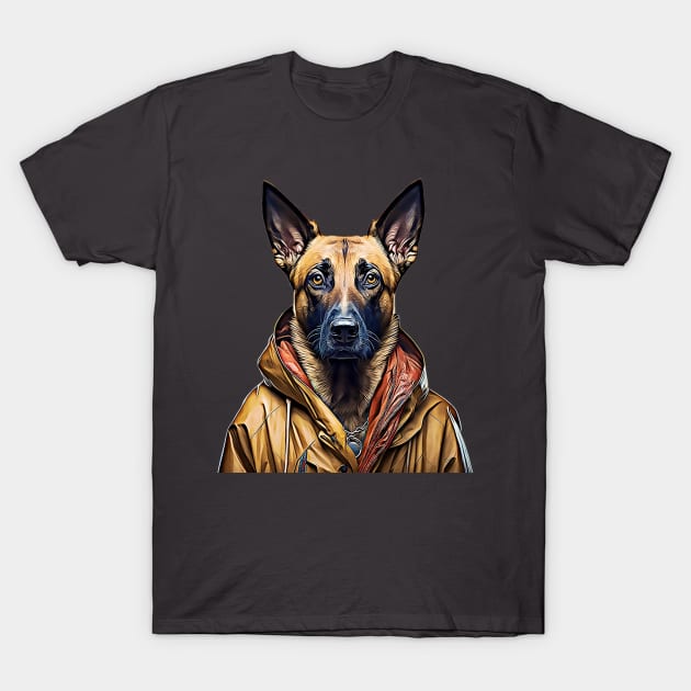 Harlem Style East Coast Belgian Malinois T-Shirt by Unboxed Mind of J.A.Y LLC 